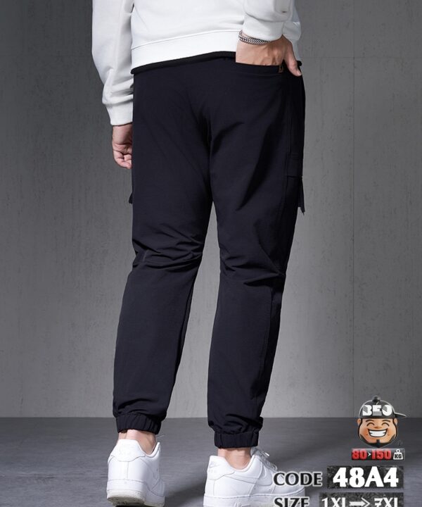 Quần dài jogger legging ống túm chỉ nổi phối túi hợp phong cách cá tính 7 Quần dài jogger legging ống túm chỉ nổi phối túi hợp phong cách cá tính 2