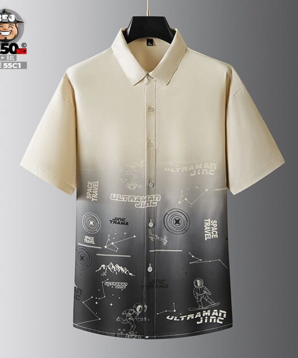 Áo sơ mi tay ngắn traveling chuyển màu street wear 7 Áo sơ mi tay ngắn traveling chuyển màu street wear 2