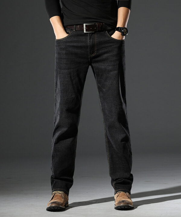 Quần dài jean ống suông basic thun co giãn 4