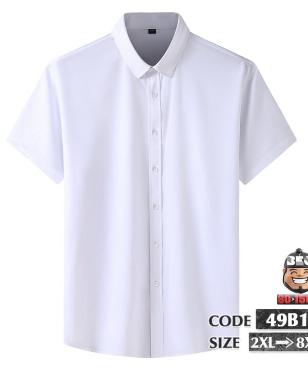 Áo sơ mi tay ngắn trơn basic