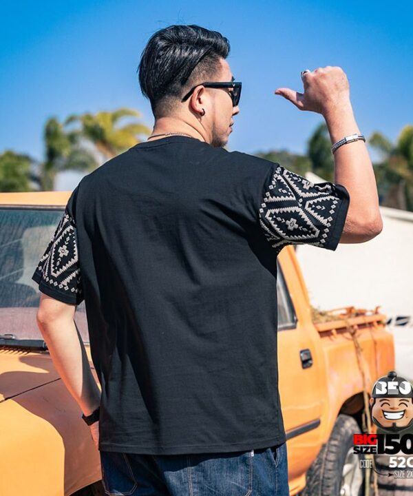 Áo thun tay ngắn họa tiết in Egypt cổ điển quanh ngực 9 Áo thun tay ngắn họa tiết in Egypt cổ điển quanh ngực 4