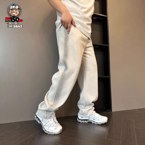 Quần dài jogger nhấn chỉ nổi cách điệu bên hông band style 1
