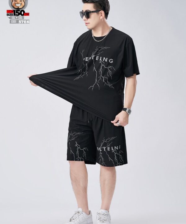 Đồ bộ ngắn tay Set thun lạnh bigsize họa tiết tia sét FETEING 8 Đồ bộ ngắn tay Set thun lạnh bigsize họa tiết tia sét FETEING 4