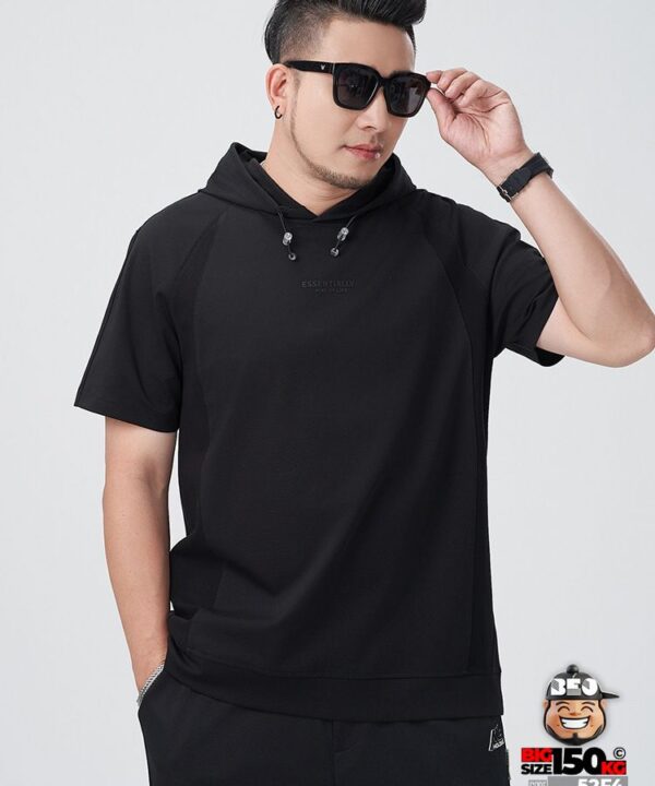 Áo Hoodie T Shirt chữ nổi Essentially tối giãn và cá tính 2