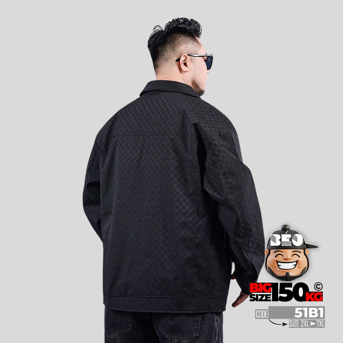 Áo khoác cotton fiber hoa văn bàn cờ Pang Men House 5 Áo khoác cotton fiber hoa văn bàn cờ Pang Men House - Ảnh 5