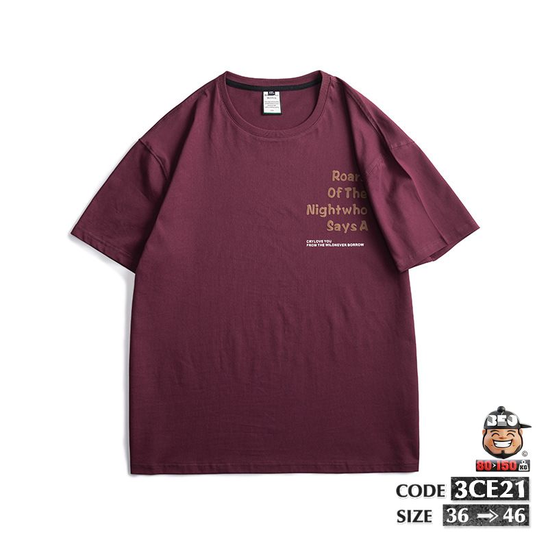 Áo thun tay ngắn cotton thun Chữ Nổi 3D 5 Áo thun tay ngắn cotton thun Chữ Nổi 3D - Ảnh 5