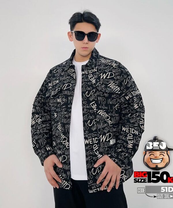 Áo khoác sơ mi when day WD texture full coat style