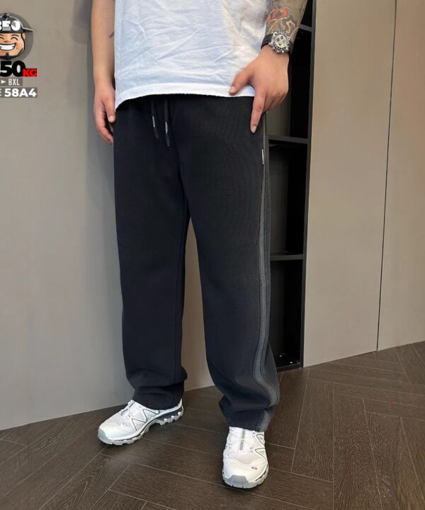 Alternative view of Quần dài jogger nhấn chỉ nổi cách điệu bên hông band style