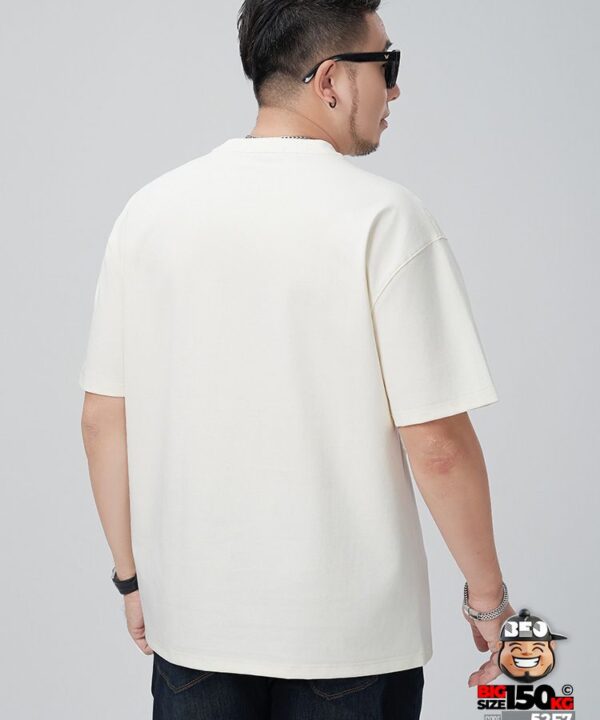 Áo thun tay ngắn phối vải họa tiết ở ngực với đường chỉ V line cá tính 8 Áo thun tay ngắn phối vải họa tiết ở ngực với đường chỉ V line cá tính 3