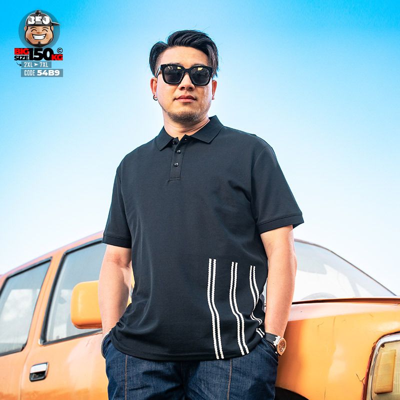 Áo thun tay ngắn Polo cotton triple dash phong cách tối giản 4 Áo thun tay ngắn Polo cotton triple dash phong cách tối giản - Ảnh 4