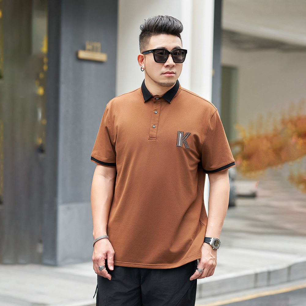 Áo thun tay ngắn polo K cổ viền trẻ trung 2 Áo thun tay ngắn polo K cổ viền trẻ trung - Ảnh 2