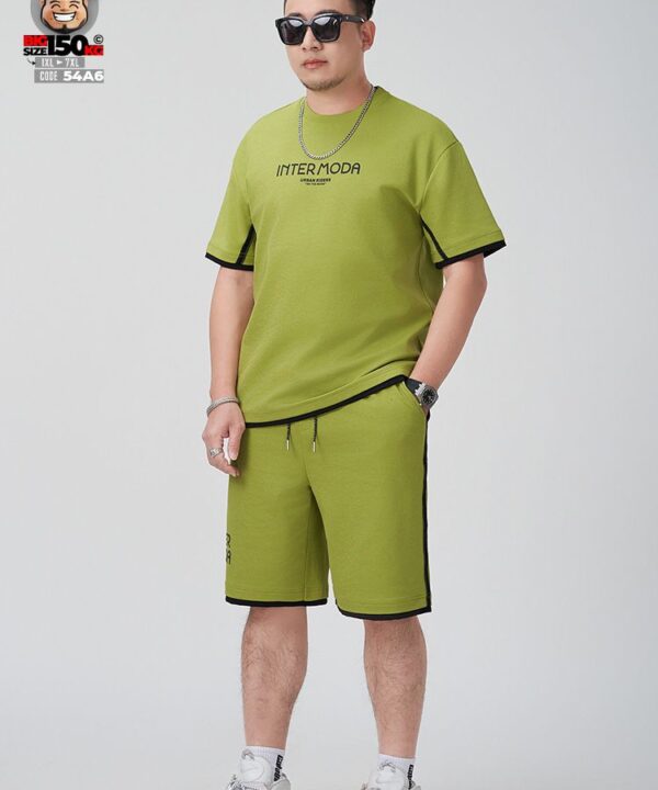 Đồ bộ short thun cotton viền nhấn Inter Moda sport band 4