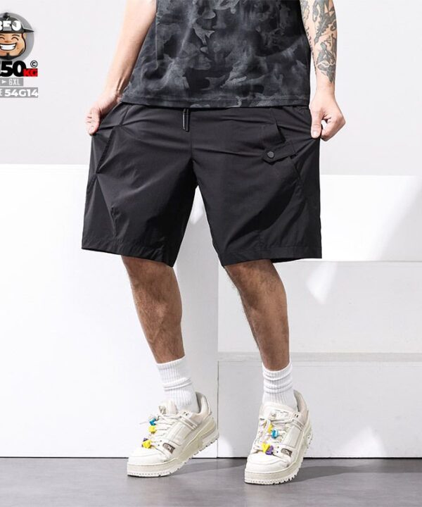 Quần short thun cool fabric oblique line phối túi xéo 5