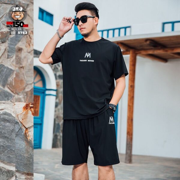 Đồ bộ tay ngắn thun lạnh bigsize logo Tucano Moves đơn giản dễ phối 3