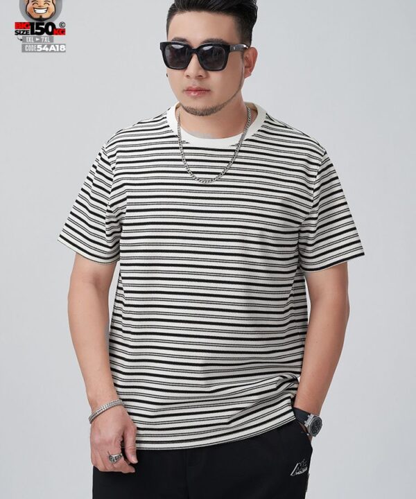 Alternative view of Áo thun tay ngắn cotton sọc ngang cool feel vintage