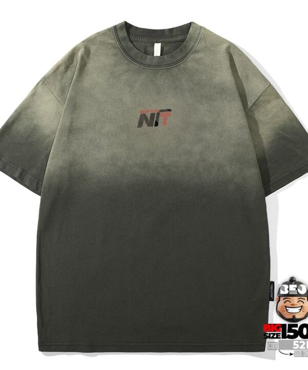 Áo thun tay ngắn Cotton Ombre New Yok Nit Retro Style 4