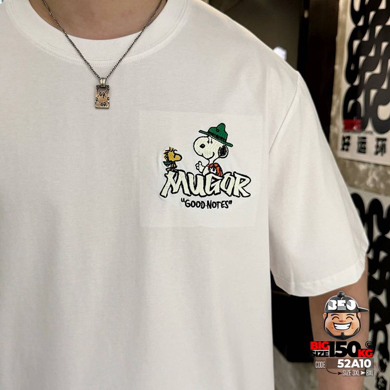 Áo thun tay ngắn cotton thun Mugor Boyz 3 Áo thun tay ngắn cotton thun Mugor Boyz - Ảnh 3