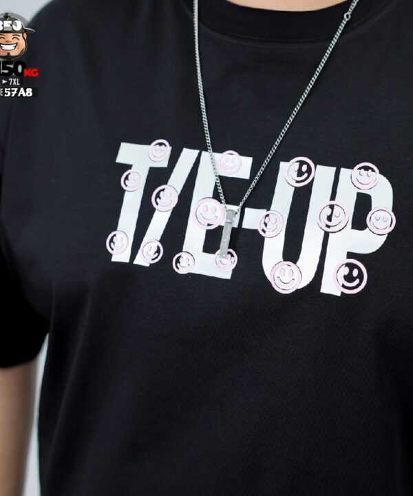 Áo thun tay ngắn cotton TEUp with icon smile 3