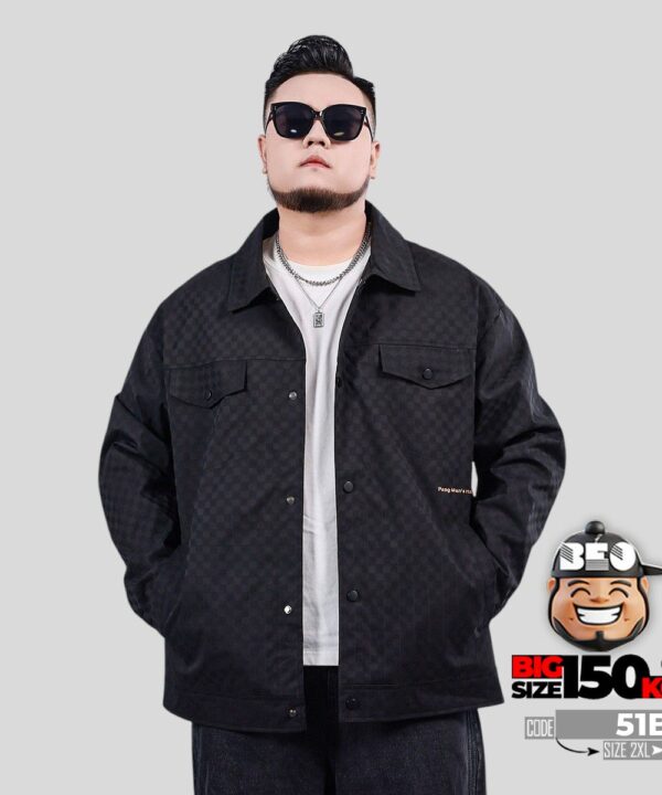 Alternative view of Áo khoác cotton fiber hoa văn bàn cờ Pang Men House