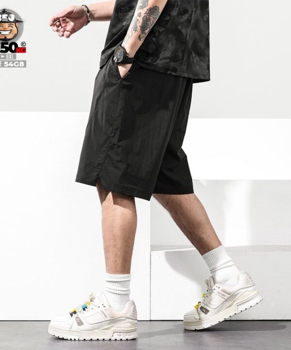 Alternative view of Quần short thun cool fabric ovan line gấu chân kiểu chất art