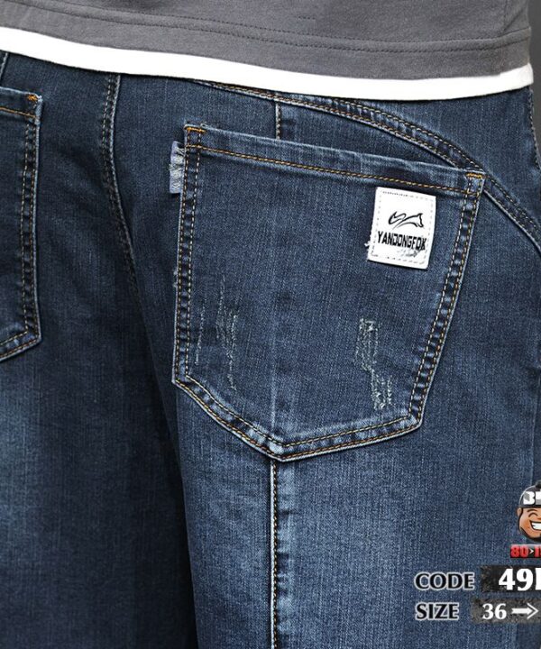 Quần ngắn jean túi hợp phối các khối túi wax rách nhẹ cá tính 2