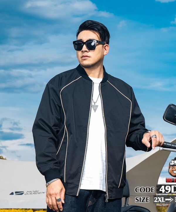 Áo khoác kiểu chỉ nổi khung áo sợi se cotton cá tính