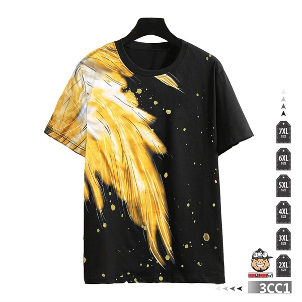 Áo thun tay ngắn thun họa tiết vẹt sáng ánh vàng 2 Áo thun tay ngắn thun họa tiết vẹt sáng ánh vàng - Ảnh 2