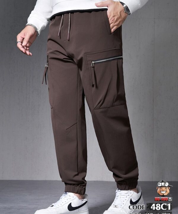 Quần dài jogger ống túm phối túi hợp khóa kéo đa năng 9 Quần dài jogger ống túm phối túi hợp khóa kéo đa năng 4