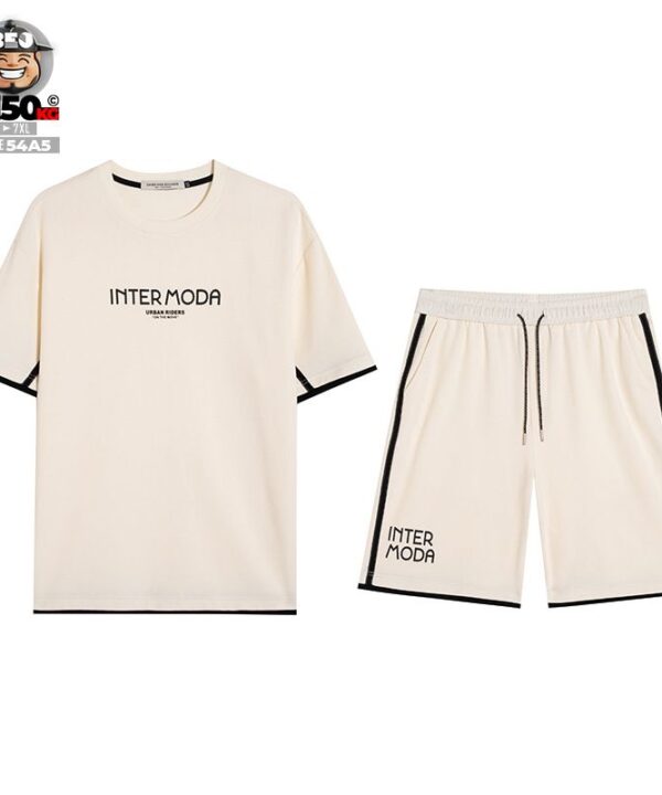 Đồ bộ short thun cotton viền nhấn Inter Moda sport band 6