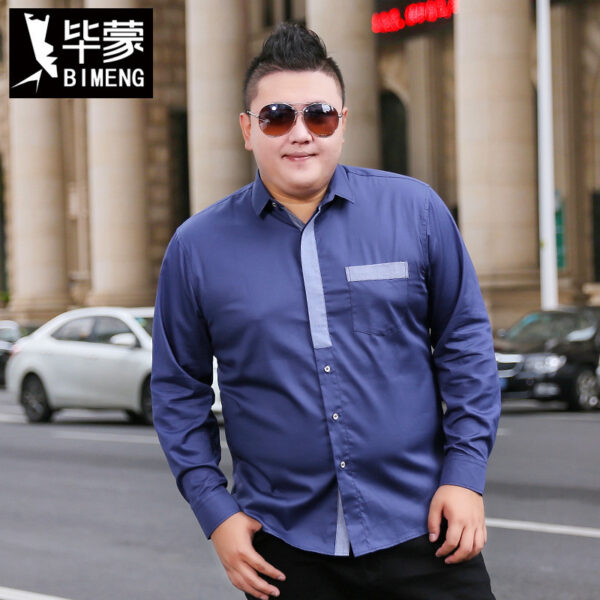 Áo sơ mi tay dài lịch lãm nhấn viền cổ và túi áo 1
