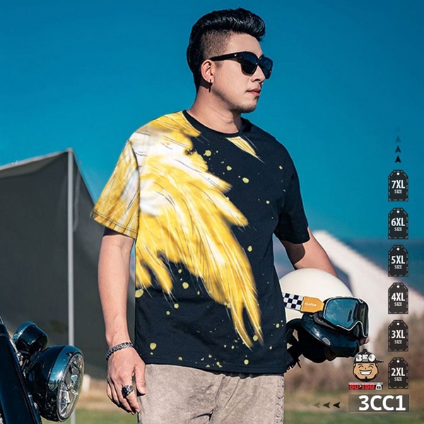 Áo thun tay ngắn thun họa tiết vẹt sáng ánh vàng 1 Áo thun tay ngắn thun họa tiết vẹt sáng ánh vàng