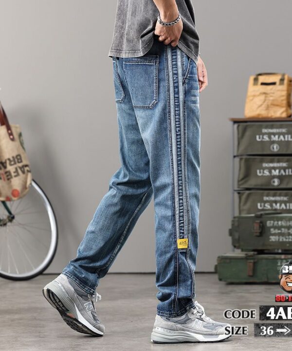 Quần dài jean denim men styles trải chỉ bên hông 7 Quần dài jean denim men styles trải chỉ bên hông 2