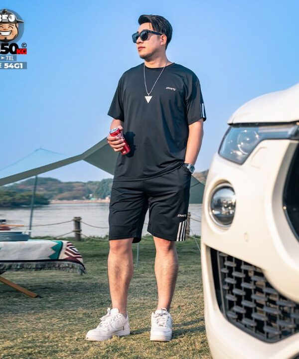 Đồ bộ thun ngắn cool fabric sport band 3 line 4