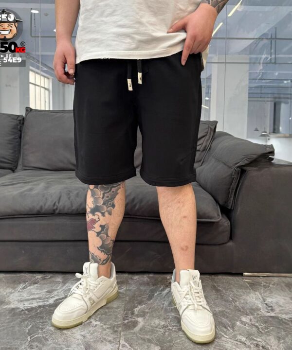 Quần short thun phối ráp sọc hông quần phong cách sport cá tính