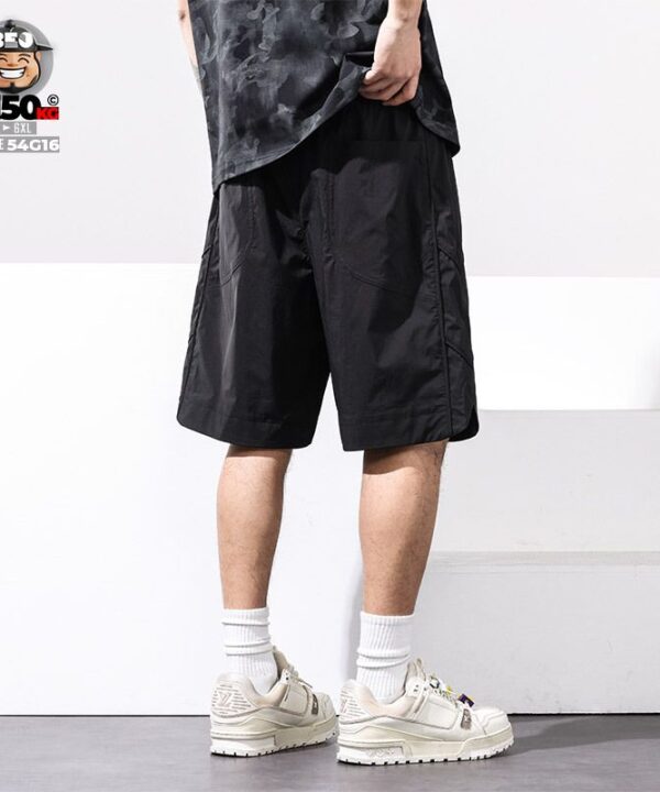 Quần short thun cool fabric line arrow down street art style 11 Quần short thun cool fabric line arrow down street art style 6