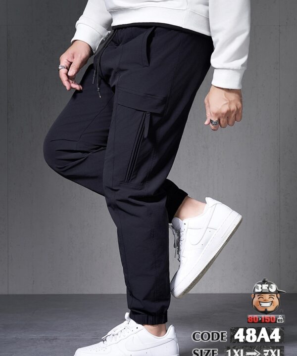 Quần dài jogger legging ống túm chỉ nổi phối túi hợp phong cách cá tính 8 Quần dài jogger legging ống túm chỉ nổi phối túi hợp phong cách cá tính 3