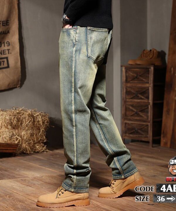 Quần dài jean wax phục cổ slim men fix 1