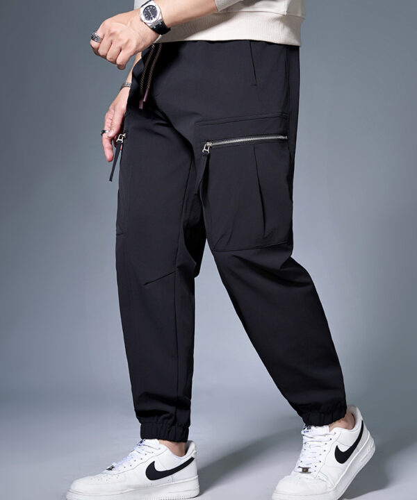 Quần dài jogger ống túm phối túi hợp khóa kéo đa năng 6 Quần dài jogger ống túm phối túi hợp khóa kéo đa năng 1