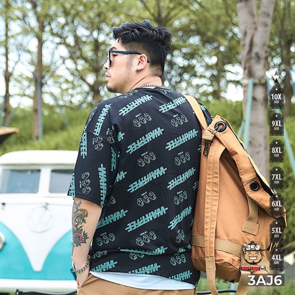 Alternative view of Áo thun tay ngắn những dòng chữ xiên cá tính