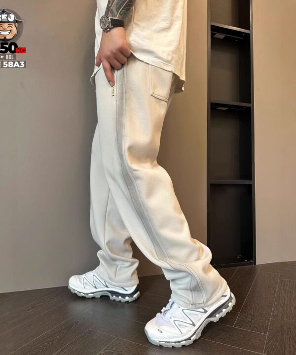 Quần dài jogger nhấn chỉ nổi cách điệu bên hông band style 4