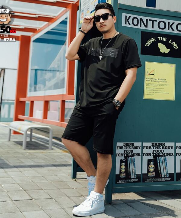 Đồ bộ ngắn tay thun lạnh bigsize phối lưới tạo điểm nhấn mạnh mẽ 5