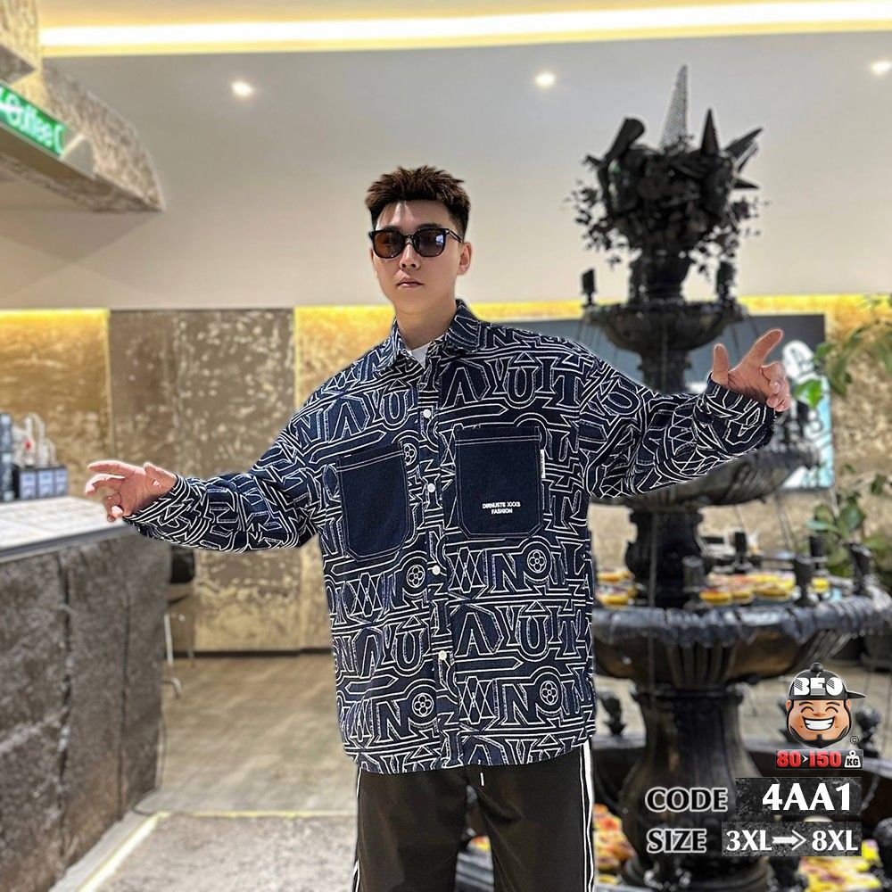 Áo khoác jean kiểu typogarphic words phối túi 5 Áo khoác jean kiểu typogarphic words phối túi - Ảnh 5