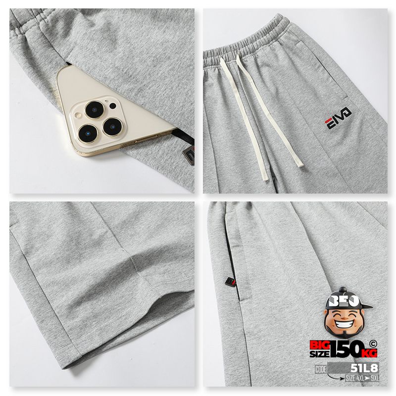 Quần ngắn thun thể thao EIVO túi kéo basic 3 Quần ngắn thun thể thao EIVO túi kéo basic - Ảnh 3