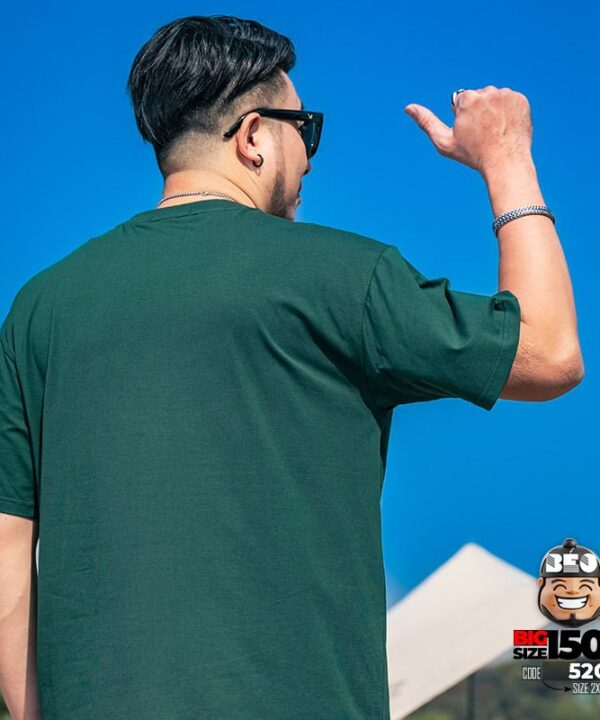 Áo thun tay ngắn họa tiết nổi AA reverse trước ngực 3