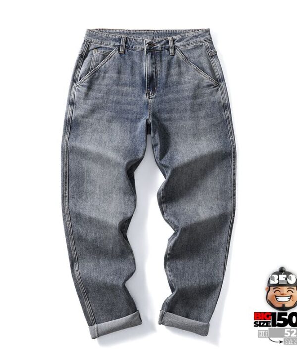 Quần dài jean thun wash bạc relaxed fit ống suông phong cách retro 9 Quần dài jean thun wash bạc relaxed fit ống suông phong cách retro 4