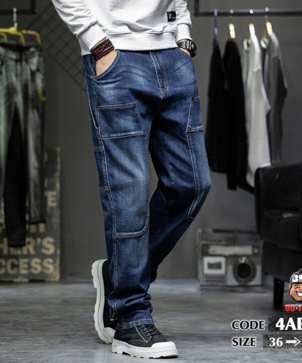 Quần dài jean kiểu chỉ nổi quanh gối cá tính 7 Quần dài jean kiểu chỉ nổi quanh gối cá tính 2