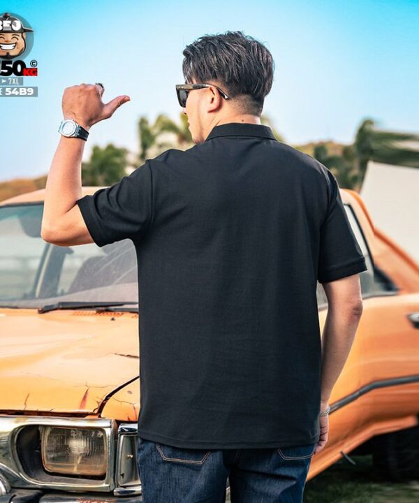 Áo thun tay ngắn Polo cotton triple dash phong cách tối giản 9 Áo thun tay ngắn Polo cotton triple dash phong cách tối giản 4