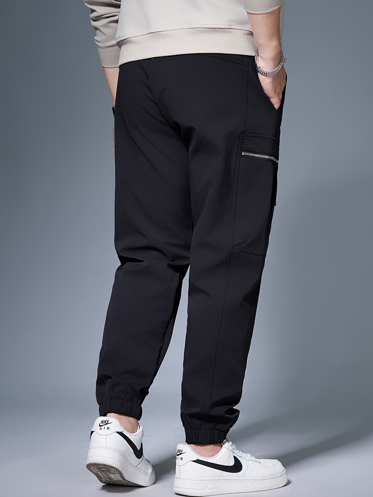 Quần dài jogger ống túm phối túi hợp khóa kéo đa năng 3 Quần dài jogger ống túm phối túi hợp khóa kéo đa năng - Ảnh 3