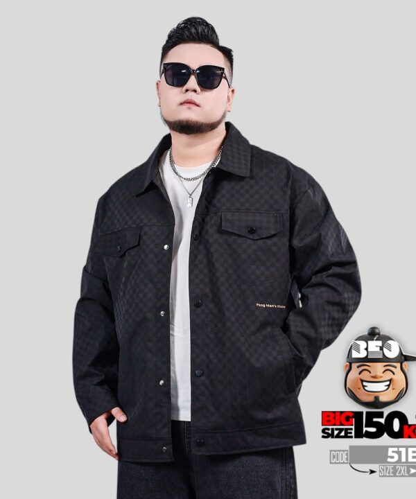 Áo khoác cotton fiber hoa văn bàn cờ Pang Men House