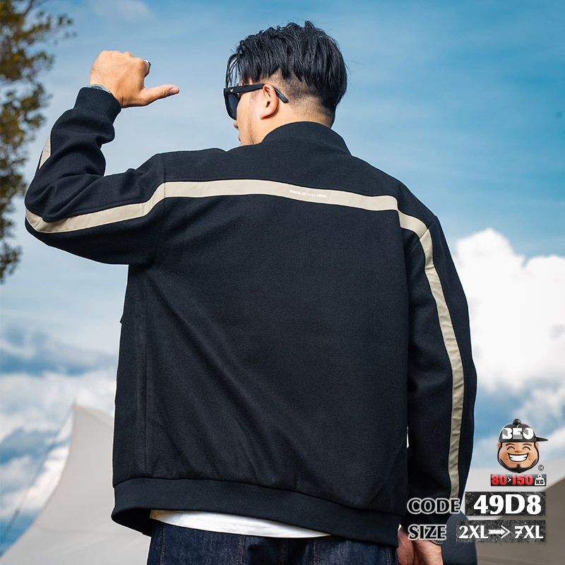 Áo khoác bomber kiểu ráp phối túi trước áo kèm viền sau phong cách 5 Áo khoác bomber kiểu ráp phối túi trước áo kèm viền sau phong cách - Ảnh 5